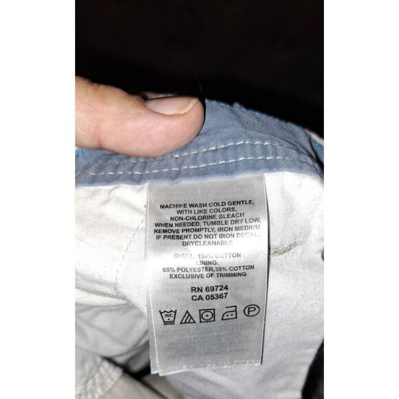 Mens 40x10 inch Tan Shorts With Pockets - Picture 6 of 7